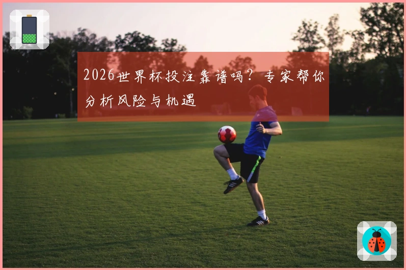 2026世界杯投注靠谱吗？专家帮你分析风险与机遇